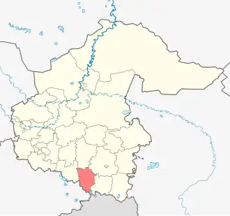 Бердюжский район на карте