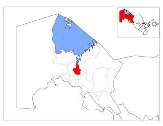 Чимбайский район на карте