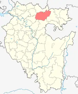 Караидельский район на карте