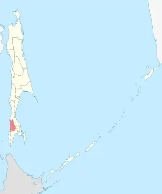 Холмский район Холмский городской округ на карте