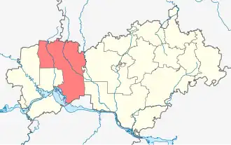 Килемарский районКилемарский муниципальный округ на карте