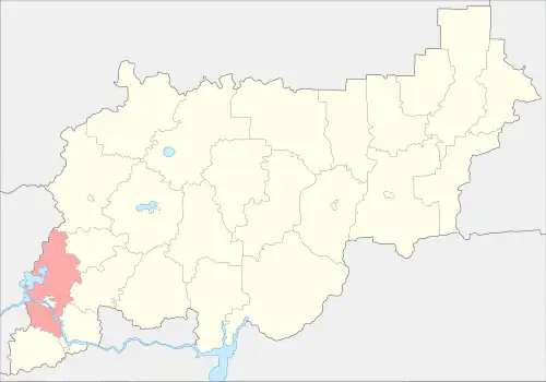 Костромской район на карте