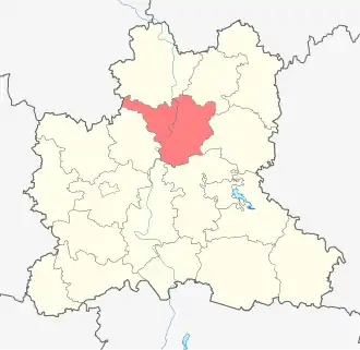 Лебедянский район на карте