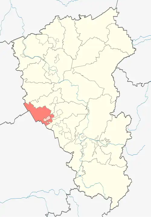 Гурьевский район на карте