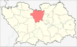 Мокшанский район на карте