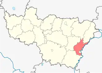 Муромский район на карте