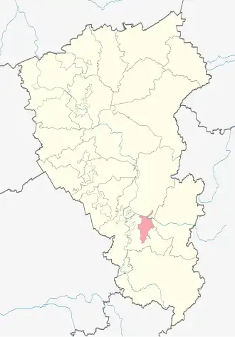 Мысковский городской округ на карте