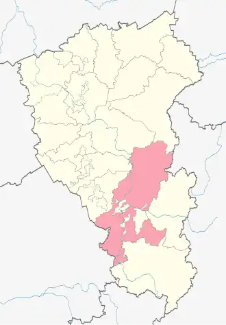 Новокузнецкий район на карте