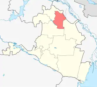 Октябрьский район на карте