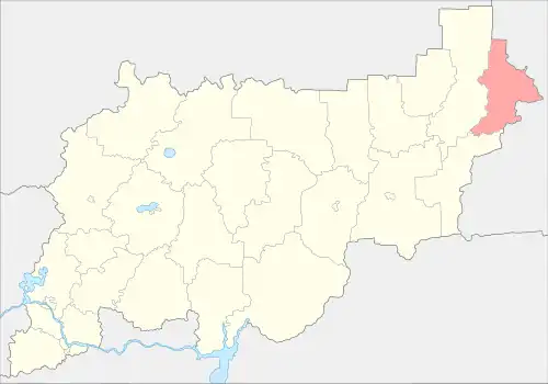 Октябрьский район на карте