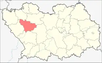 Пачелмский район на карте