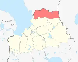 Сельское поселение Саминское (упразднено) на карте