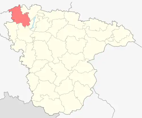 Семилукский район на карте