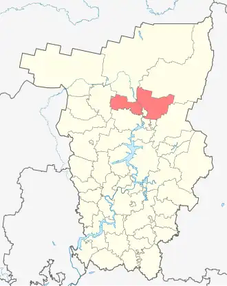 Соликамский район на карте