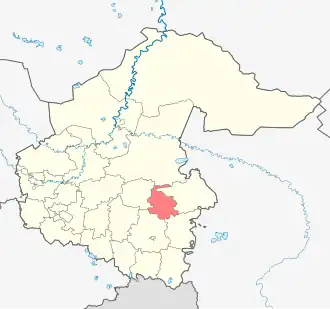 Сорокинский район на карте