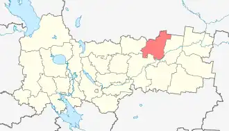 Тарногский округТарногский муниципальный округ на карте