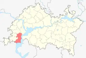 Тетюшский район на карте