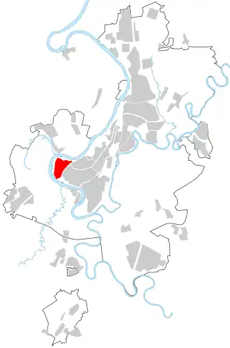 Нижегородка на карте