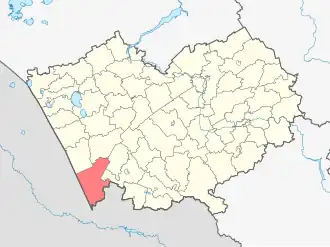 Угловский район на карте