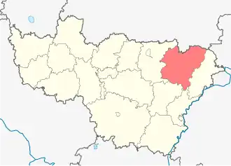 Вязниковский район на карте