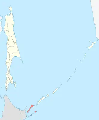 Южно-Курильский район Южно-Курильский городской округ на карте