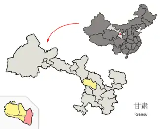 Юйчжун на карте