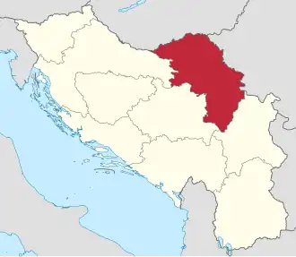 Дунайская бановина на карте