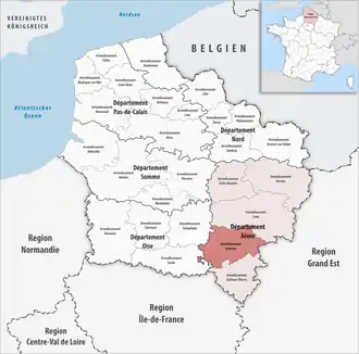 Суасон на карте