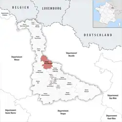 Понт-а-Муссон на карте