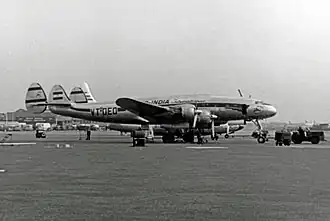 Разбившийся самолёт в 1953 году в период работы в Air-India (борт VT-DEO)