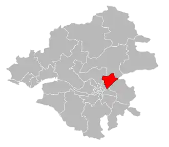 Кантон на карте департамента Атлантическая Луара