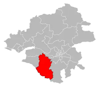 Кантон на карте департамента Атлантическая Луара