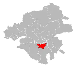 Кантон на карте департамента Атлантическая Луара