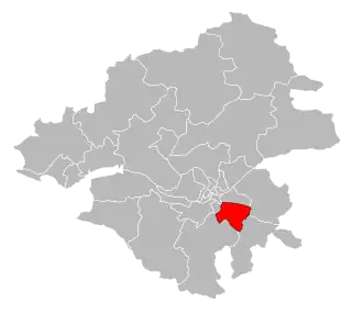 Кантон на карте департамента Атлантическая Луара