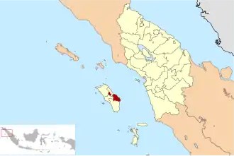 округ Ниас на карте