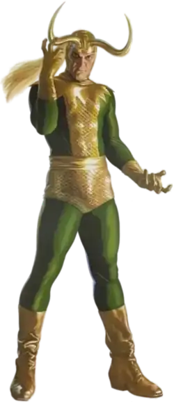 Локи на варианте обложки комикса Thor (Vol. 6) #33 (апрель 2023)Художник — Алекс Росс