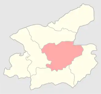 Ломжинский уезд на карте