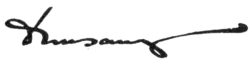 Изображение автографа