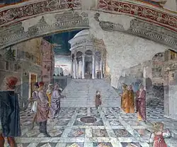 Представление Пресвятой Девы Марии в храме. Деталь росписи капеллы Маццатоста