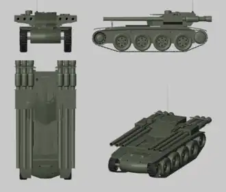 3D-иллюстрация машины