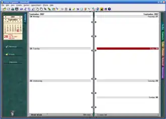 Скриншот программы Lotus Organizer