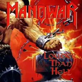 Обложка альбома Manowar «Louder Than Hell» (1996)