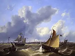 Ветреный день в Остенде