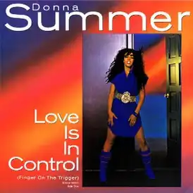 Обложка сингла Донны Саммер «Love Is in Control (Finger on the Trigger)» (1982)