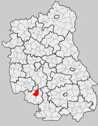 Годзишув на карте