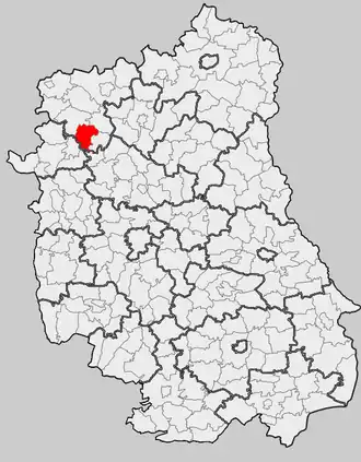 Адамув на карте