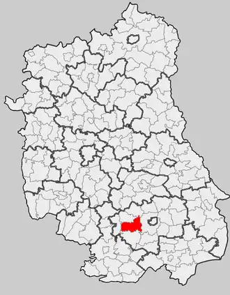 Щебжешин на карте