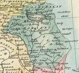 Курдистан в составе Османской Империи, 1823 г.