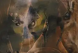 «Вместе», 1996, 40х60, бумага, гуашь, монотипия