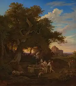 У фонтана в Гроттаферрате. 1832. Холст, масло. Чикагский институт искусств